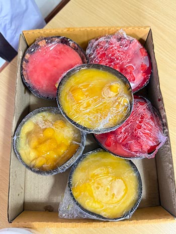 Sherbet filling packaging