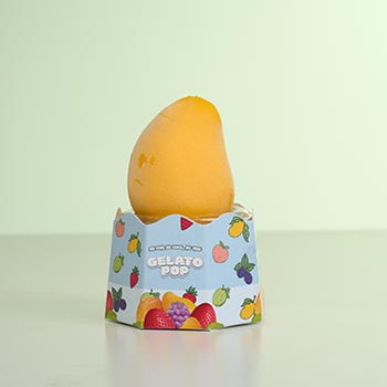 mango with support gelato pop