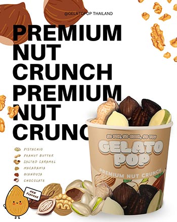 mix nut gelato pop