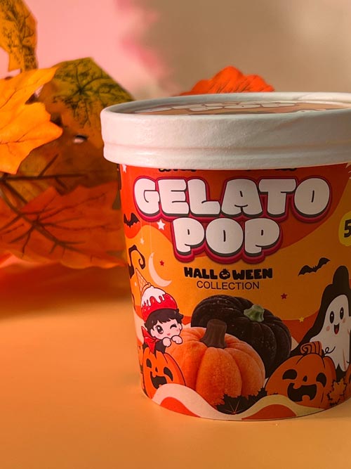 Halloween ice cream packaging