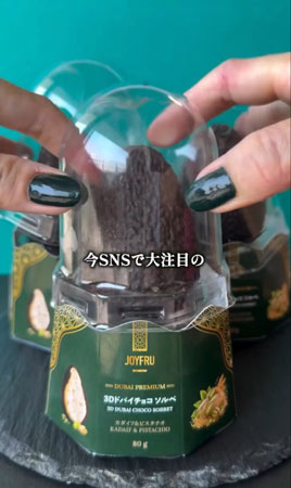 Chocolate Dubai ice cream 3D
