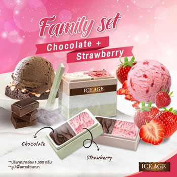 Chocolate strawberry ice cream